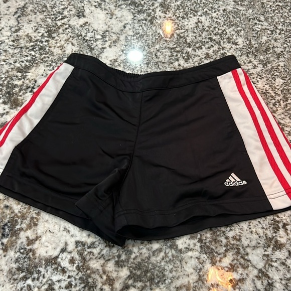 Vintage Adidas Shirt & Short Set Sport The Go To Tee Orange Black Boy Bundle - Picture 2 of 7